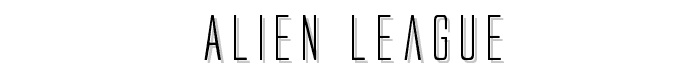 Alien League font